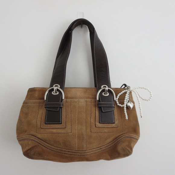 Coach Khaki Mini Tote Bag - Picture 4 of 9